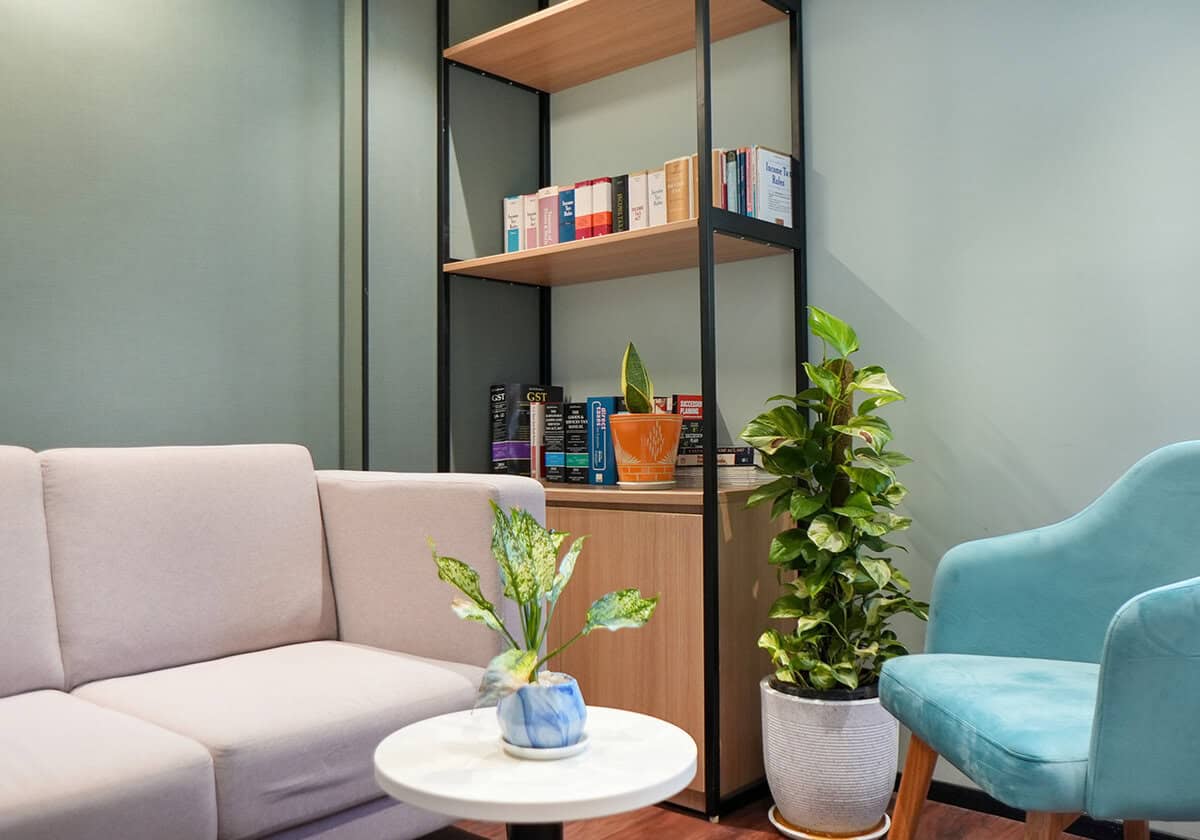 Photo walls for modern travel agency office design
