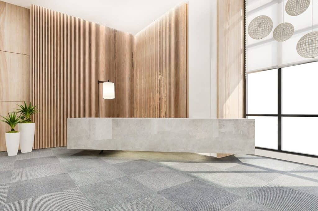 wooden wall design for office
