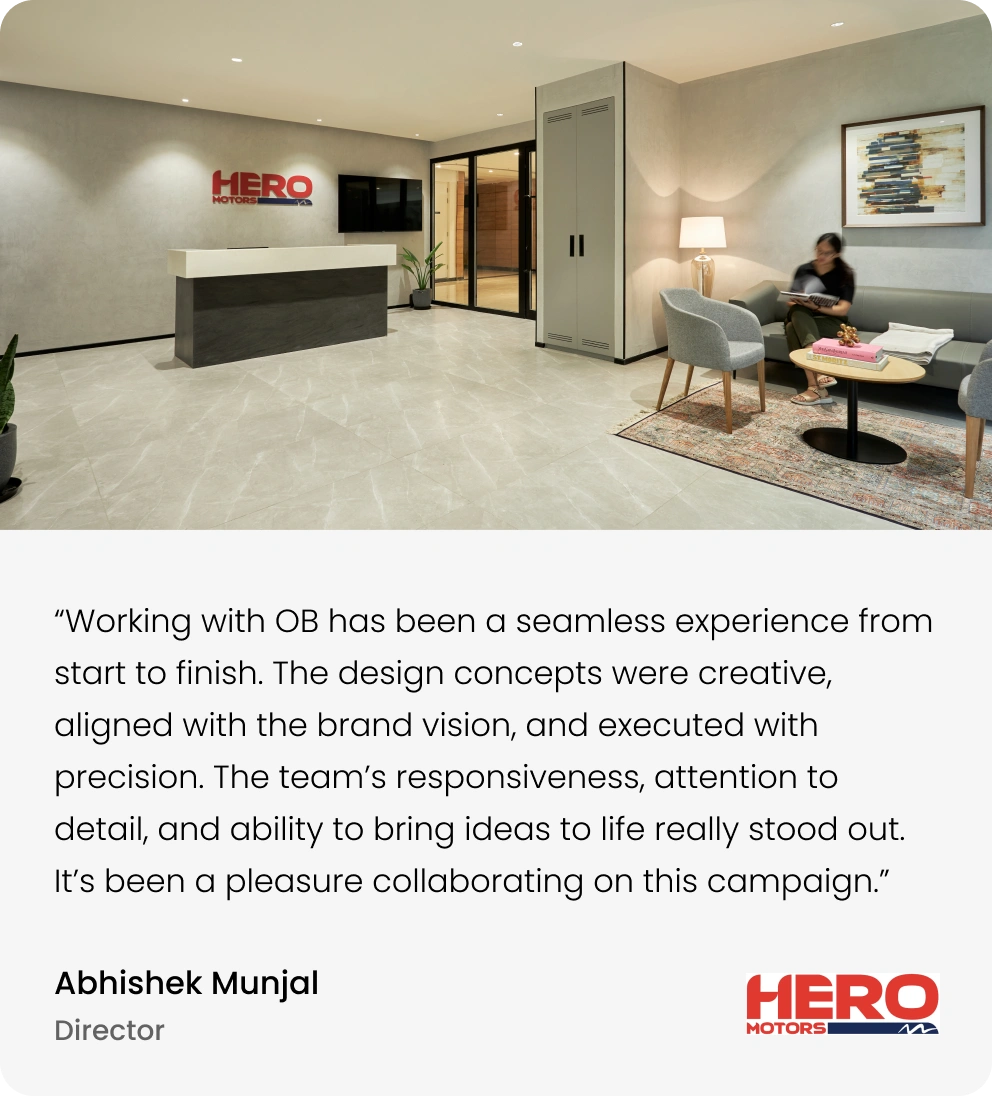 Abhishek Munjal review for office interior design services by Officebanao